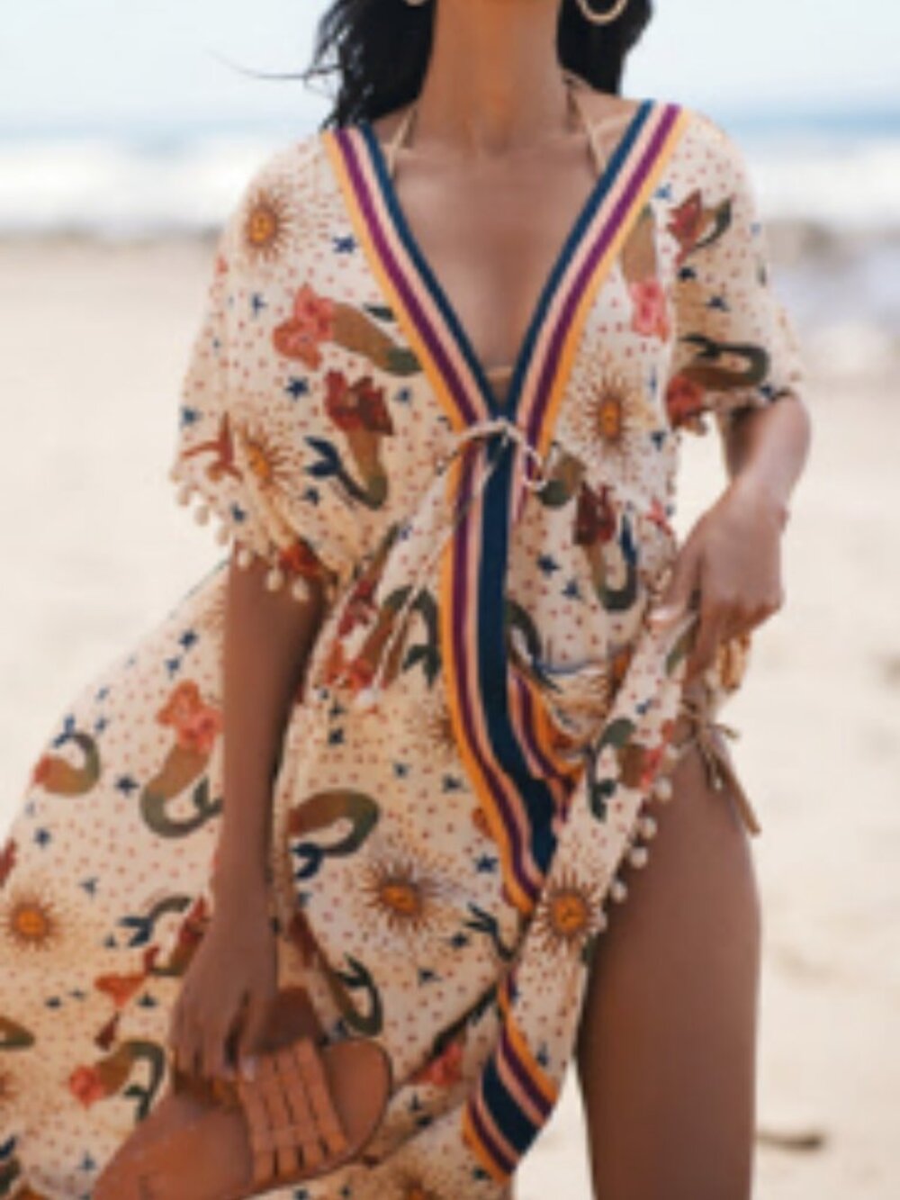 Farm Rio Mermaid Print Cover-Up - Picture 3 of 10